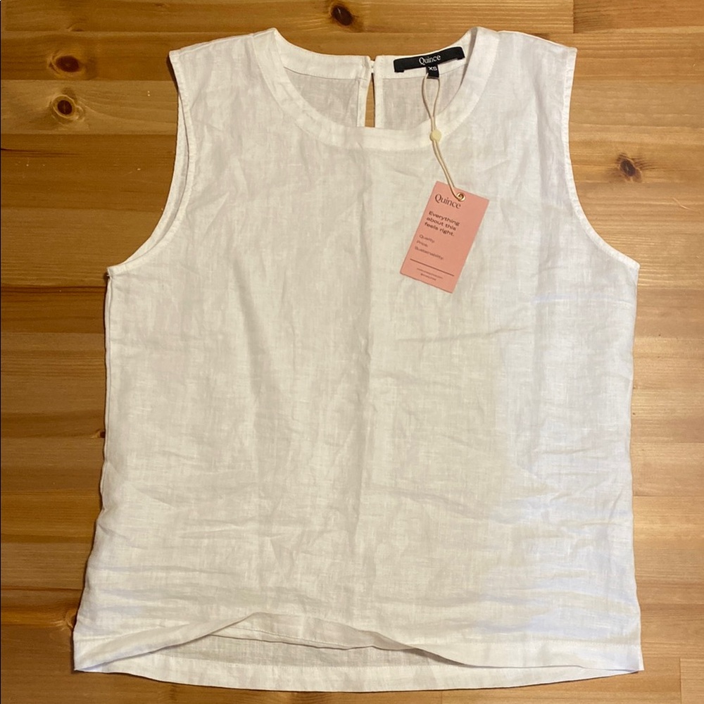 NWT - Quince 100% European Linen Tank